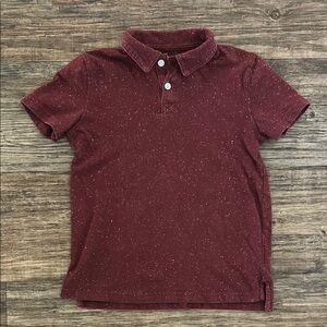 Cat & Jack Red Polo Shirt Short Sleeve Pique Knit